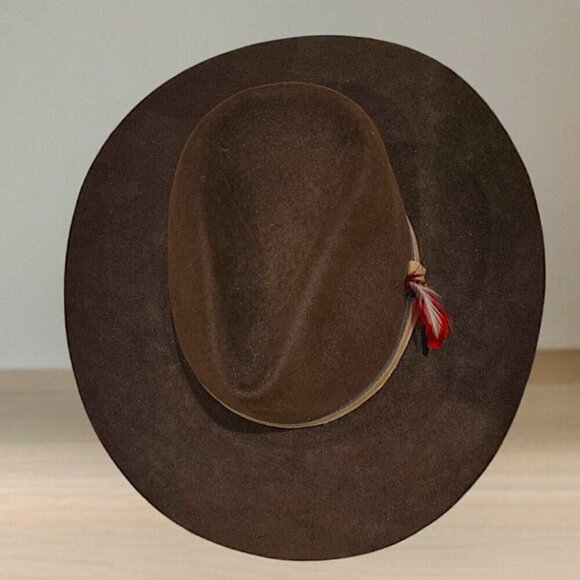 Vintage Dorian 7X Handmade Western Cowboy Hat Brown - Picture 8 of 16